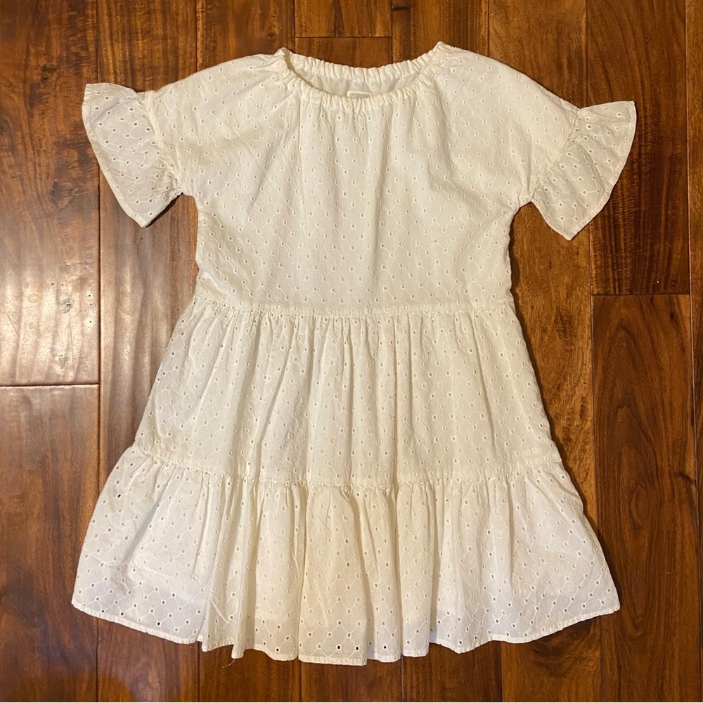 Gymboree Girls/Teens White-beige ruffled Dress NWOT size XL
